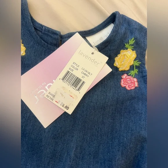 ◻️Gorgous Lavender Girls Dress 3T NWT - Picture 4 of 4